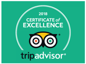 Tripadvisor Certificate of Excellence 2018